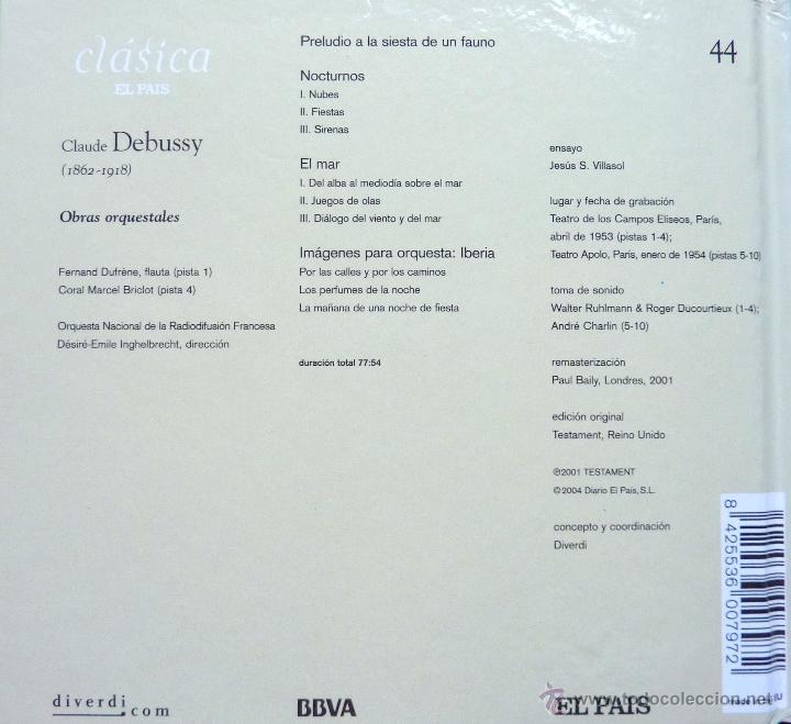 CDs de m&uacute;sica: Debussy. Obras orquestales - Foto 2