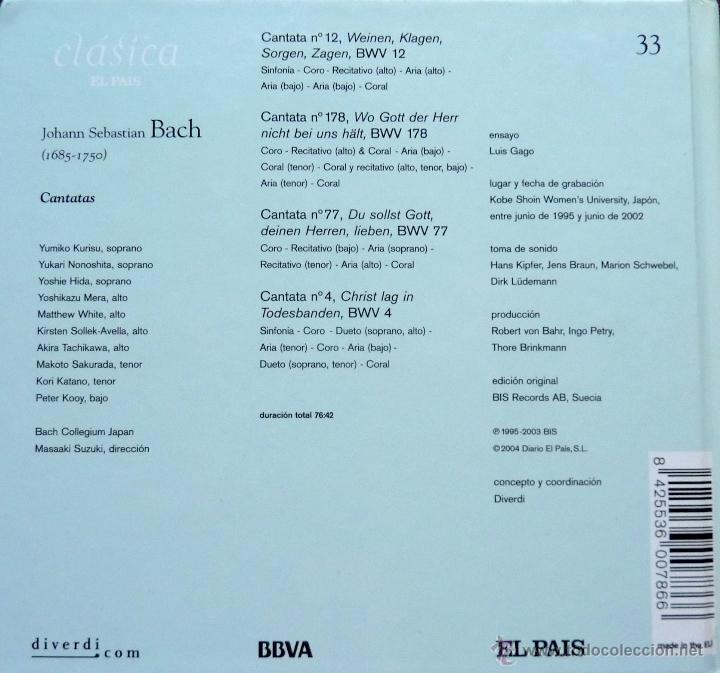 CDs de m&uacute;sica: Bach. Cantatas - Foto 2