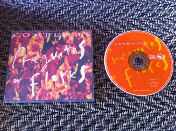 CDs de m&uacute;sica: CD SINGLE - COMPLICES - PREGUNTAS Y FLORES - Foto 1