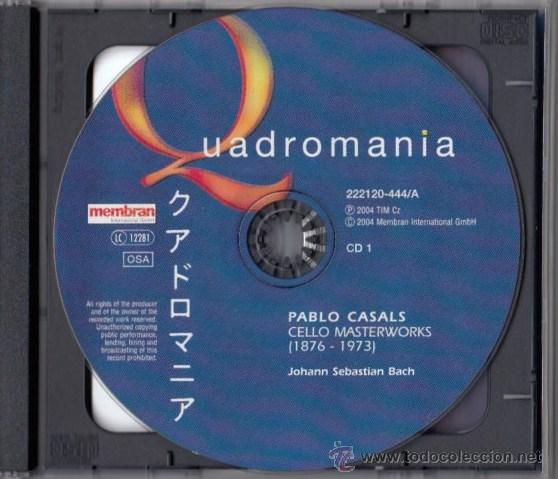 pablo casals (1876-1973 ) / quadromania / cello - Buy CD's of