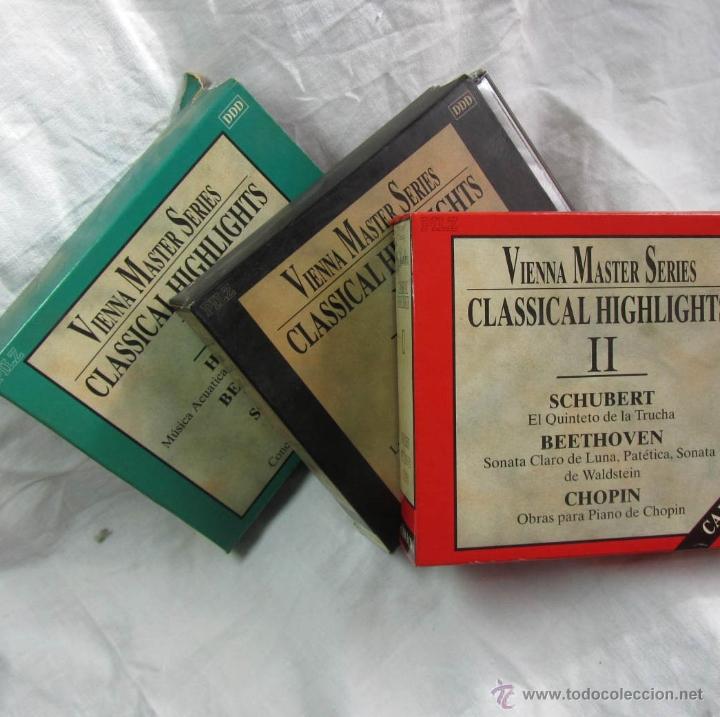 CDs de m&uacute;sica: 3 cajas Vienna Master Series (9 CDs)