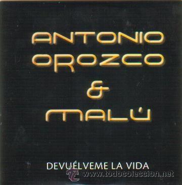 CDs de m&uacute;sica: ANTONIO OROZCO MALU CD SINGLE PROMO DEVUELVEME LA VIDA - Foto 1
