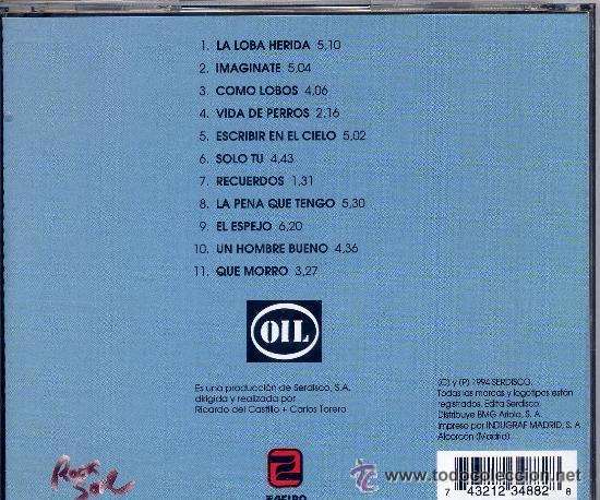 CDs de m&uacute;sica: OIL - El espejo - 11 temas - Foto 2