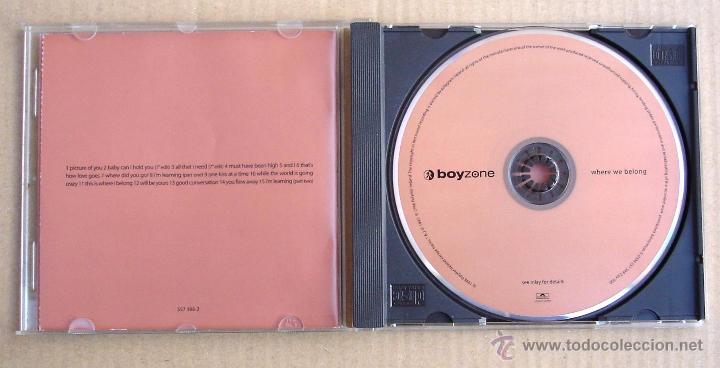 CDs de m&uacute;sica: BOYZONE - WHERE WE BELONG (CD) 1998 - Foto 2
