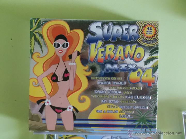 CDs de m&uacute;sica: SUPER VERANO MIX 04 - 42 SUPER EXITOS DOBLE CD - Foto 1