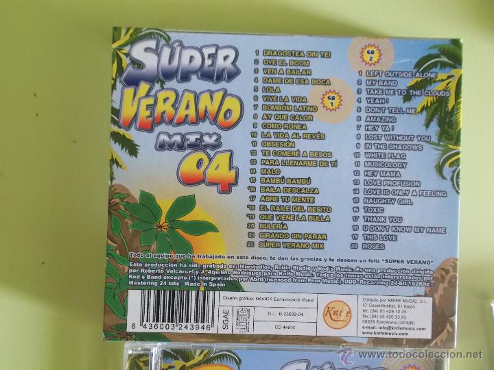 CDs de m&uacute;sica: SUPER VERANO MIX 04 - 42 SUPER EXITOS DOBLE CD - Foto 2