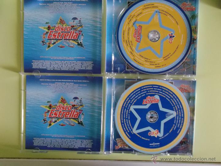 CDs de m&uacute;sica: DISCO ESTRELLA VOL 7 - 60 EXITOS DEL VERANO 2004- 3 CDS - Foto 3