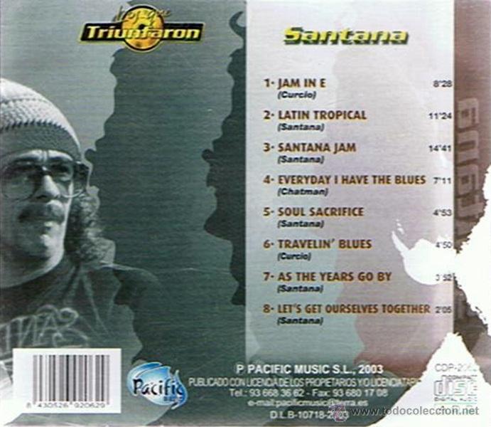CDs de m&uacute;sica: CD LOS QUE TRIUNFARON SANTANA - Foto 2