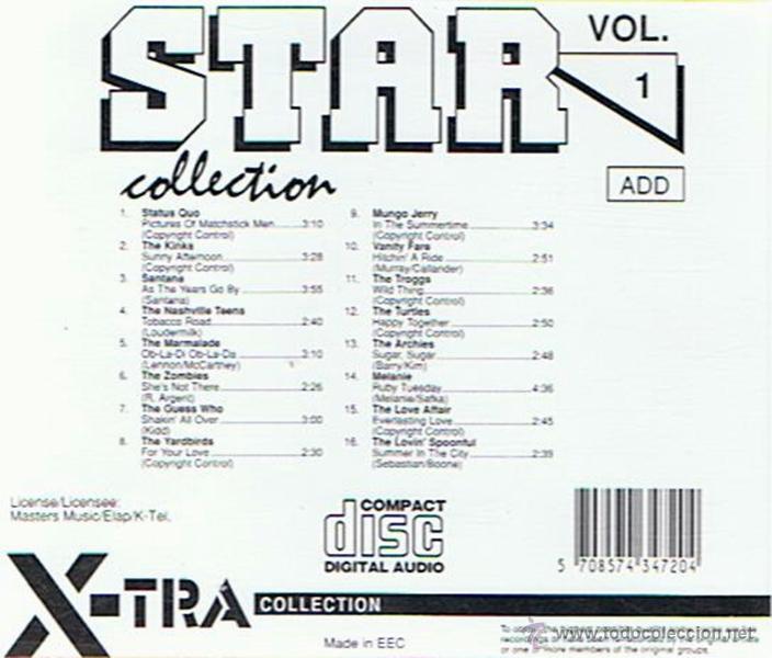 CDs de m&uacute;sica: CD STAR COLECCTION VOL. 1 - Foto 2