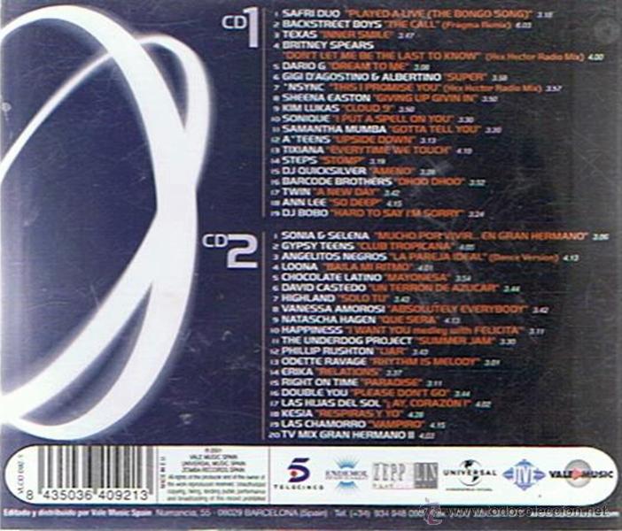 CDs de m&uacute;sica: CD GRAN HERMANO 2 DISCOS - Foto 2