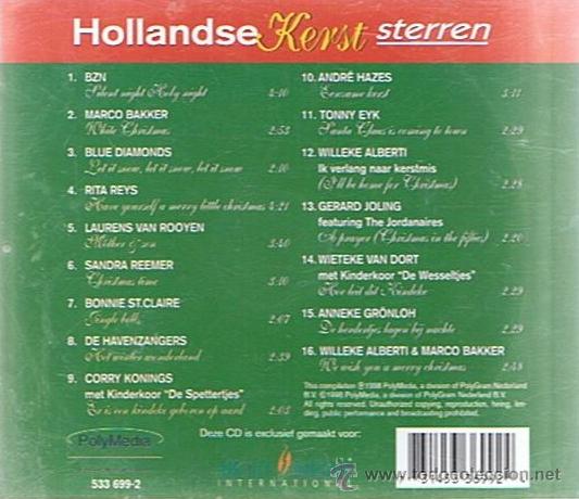 CDs de m&uacute;sica: CD HOLLANDSE KERST STERREN - Foto 2