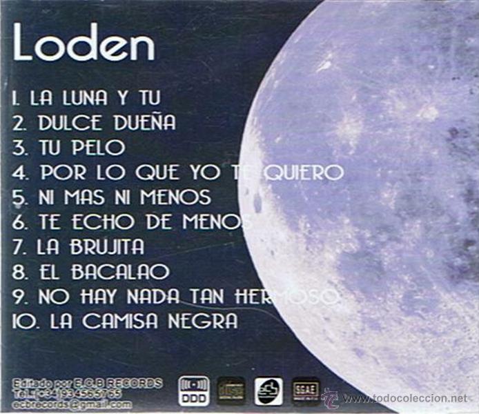 CDs de m&uacute;sica: CD LODEN &uml;LA LUNA&uml; - Foto 2