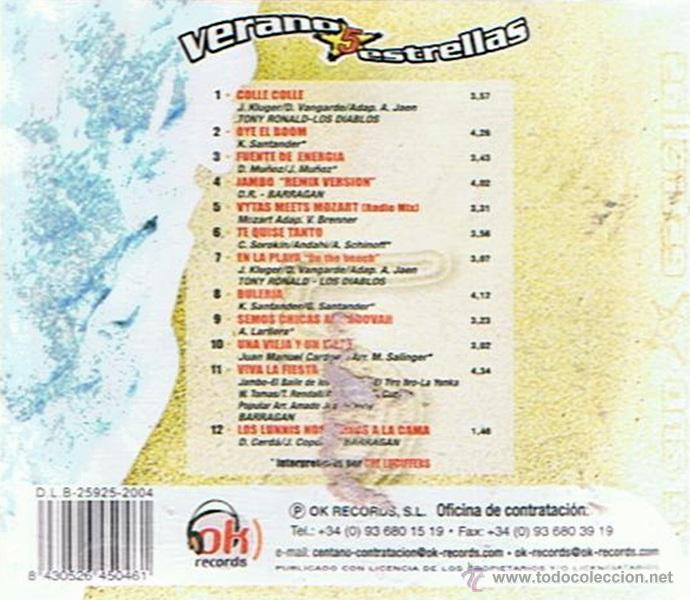 CDs de m&uacute;sica: CD VERANO 5 ESTRELLAS - Foto 2