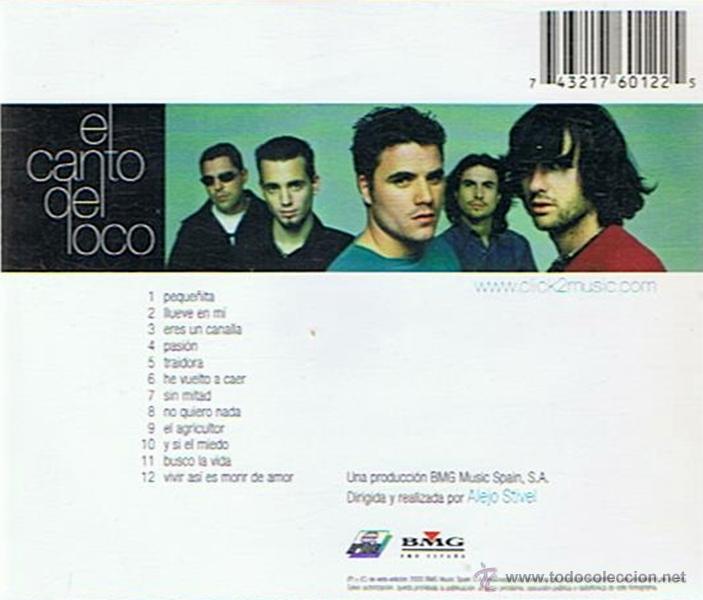CDs de m&uacute;sica: CD EL CANTO DEL LOCO - Foto 2