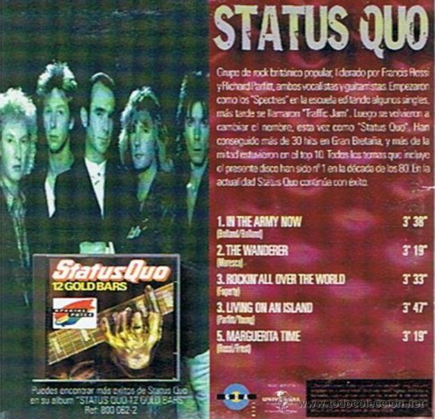 CDs de m&uacute;sica: CD STATUS QUO  GRANDES MITOS - Foto 2