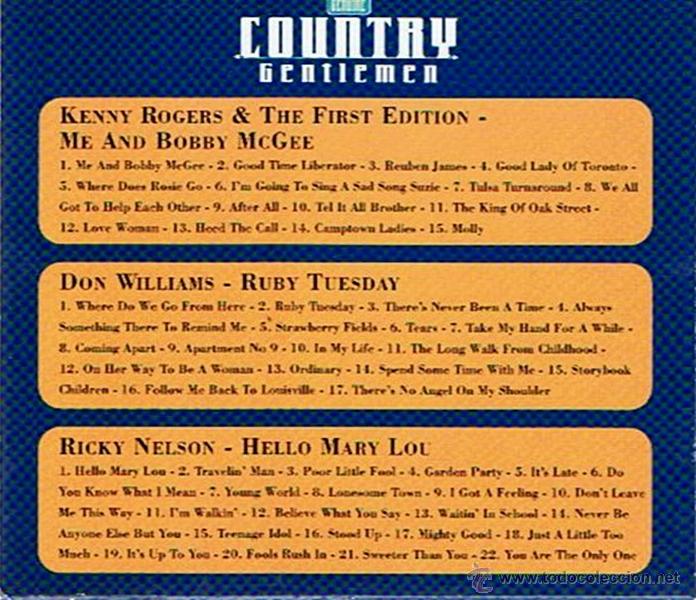 CDs de m&uacute;sica: CD COUNTRY GENTLEMEN  (3 CD&acute;S ) - Foto 3