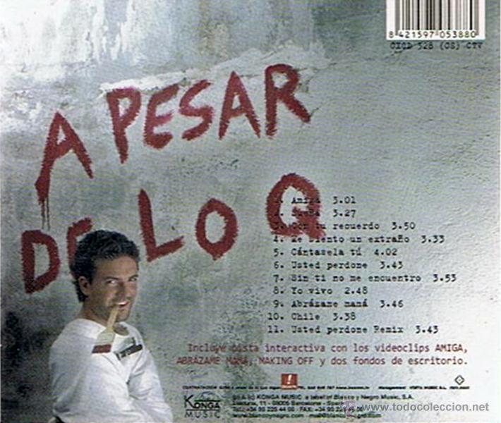 CDs de m&uacute;sica: CD JAVIER ESTRADA &uml;A PESAR DE LO QUE DIGAN&uml; - Foto 2