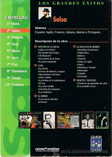 CDs de m&uacute;sica: CD - ROM LOS GRANDES &Eacute;XITOS SALSA N&ordm; 2 - Foto 2
