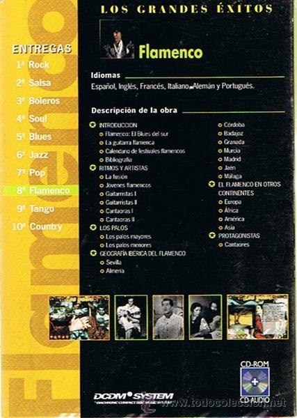 CDs de m&uacute;sica: CD - ROM LOS GRANDES &Eacute;XITOS FLAMENCO N&ordm; 8 - Foto 2