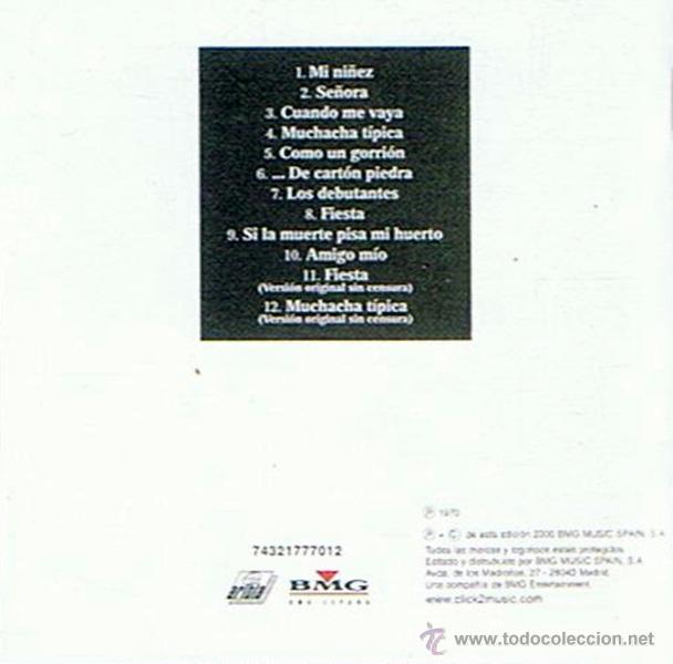 CDs de m&uacute;sica: CD SERRAT PERSONAL &uml;MI NI&Ntilde;EZ&uml;1970 - Foto 3