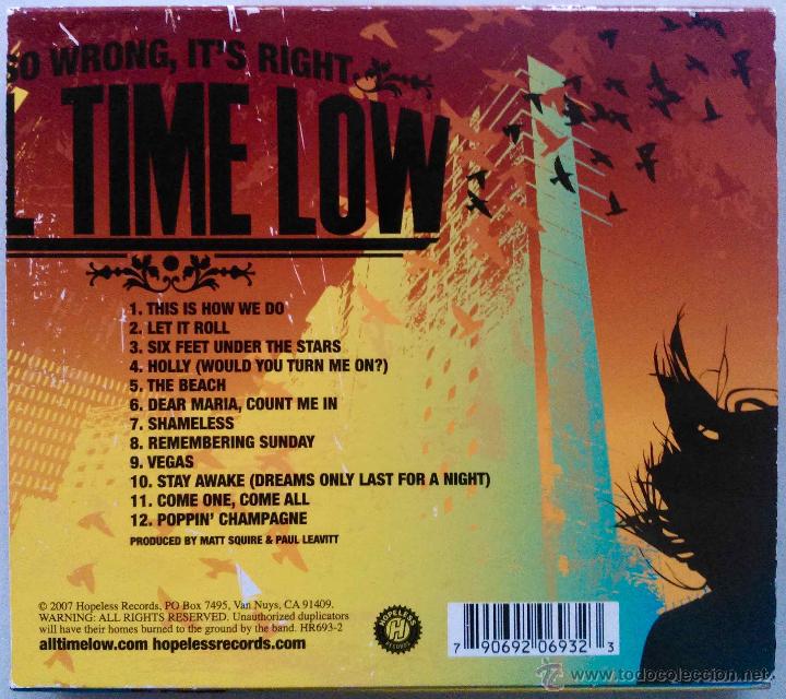 CDs de m&uacute;sica: ALL TIME LOW - SO WRONG, ITS RIGHT - CD - Foto 2