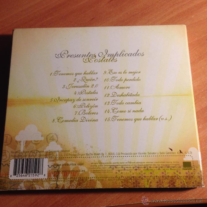 CDs de m&uacute;sica: PRESUNTOS IMPLICADOS (POSTALES) CD (CDIB19) - Foto 6