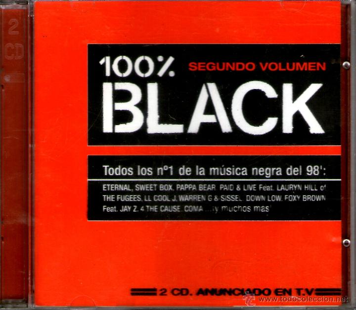 CDs de m&uacute;sica: 100% Black Segundo Volumen - Foto 1