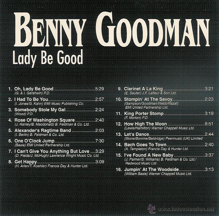 CDs de m&uacute;sica: benny goodman - lady be good cd - Foto 2