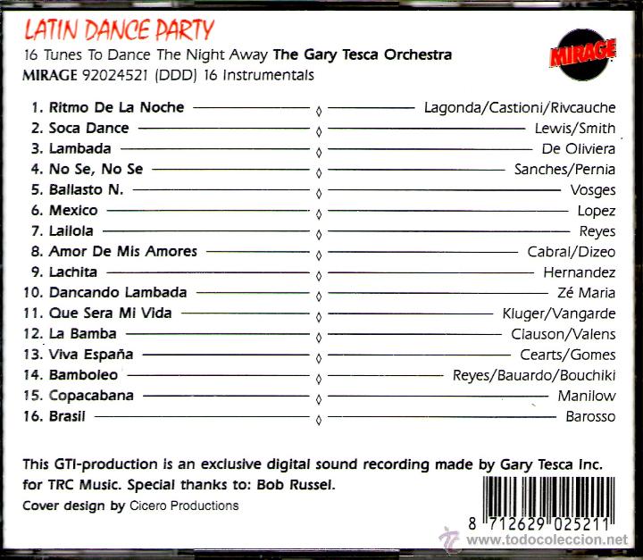 CDs de m&uacute;sica: LATIN DANCE PARTY - Foto 2