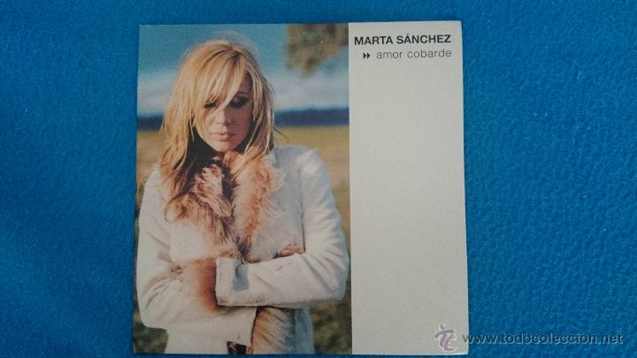 CDs de m&uacute;sica: CD PROMO RARO MARTA SANCHEZ AMOR COBARDE - Foto 1