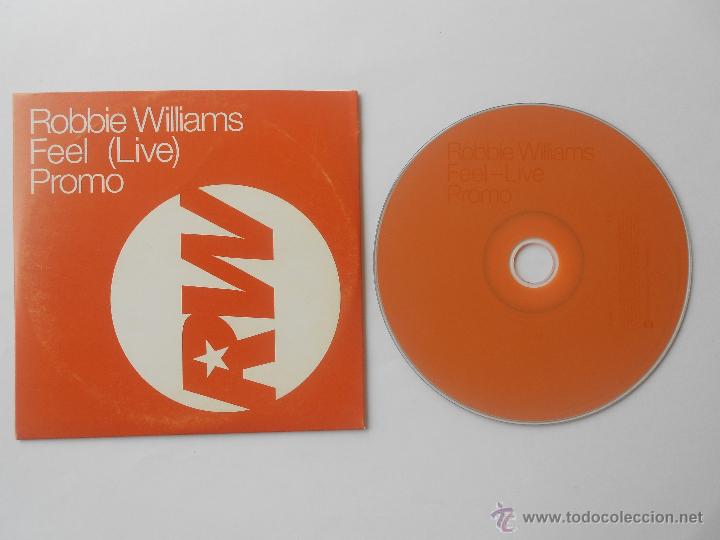 CDs de m&uacute;sica: CD PROMO PROMOCIONAL-ROBBIE WILLIAMS-FEEL-LIVE-1 CANCION-