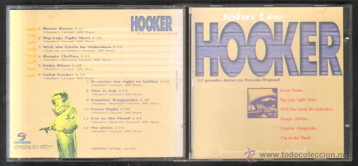 CDs de m&uacute;sica: JOHN LEE. HOOKER. 12 GRANDES EXITOS EN VERSION ORIGINAL.   CD-SOLEXT-734 - Foto 1