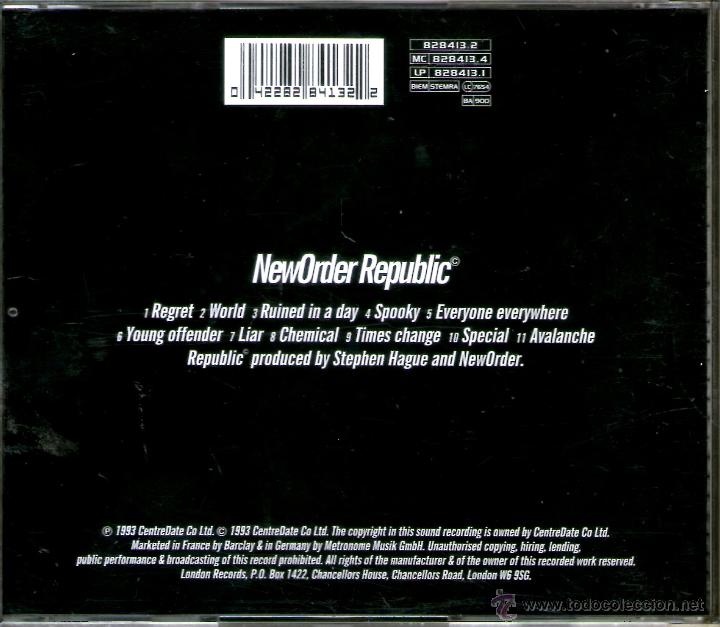 CDs de m&uacute;sica: a neworder release republic - Foto 2