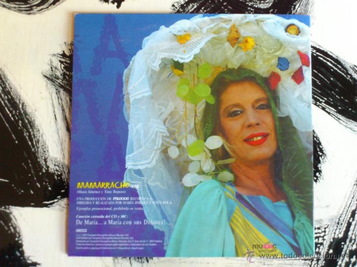CDs de m&uacute;sica: MAR&Iacute;A JIM&Eacute;NEZ - MAMARRACHO - CD SINGLE - PROMO - MUXXIC - 2003 - Foto 2