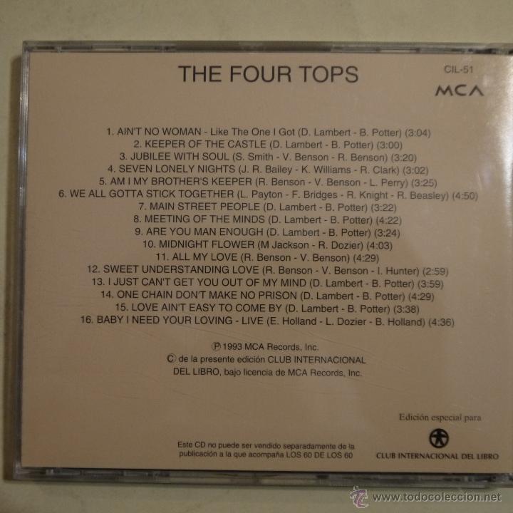 CDs de m&uacute;sica: LOS 60 DE LOS 60. THE FOUR TOPS - CD - Foto 2