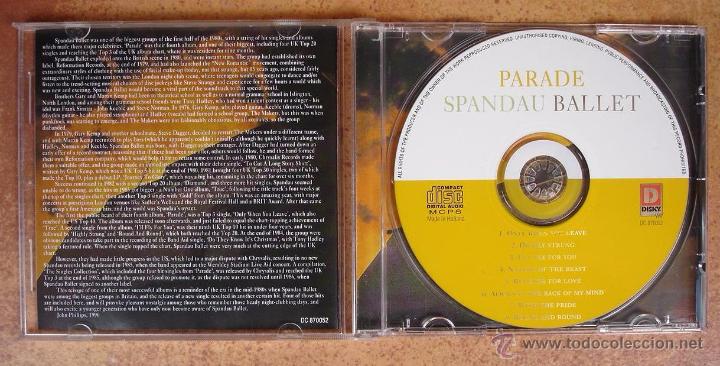 CDs de m&uacute;sica: SPANDAU BALLET - PARADE (CD) 1996 - Foto 2
