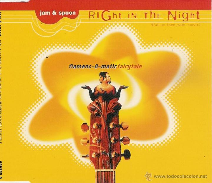 CDs de m&uacute;sica: jam & spoon - right in the night - cd maxi single - Foto 1