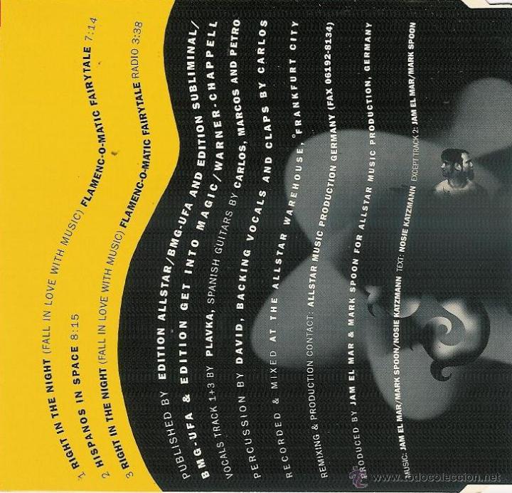 CDs de m&uacute;sica: jam & spoon - right in the night - cd maxi single - Foto 2