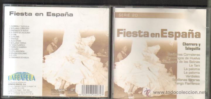 Musik-CDs: FIESTA EN ESPA&Ntilde;A. CHORRERA Y TALEGUILLA.    CD-VARIOS-1222