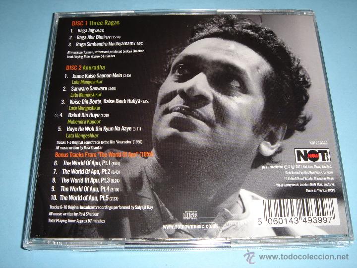 CDs de m&uacute;sica: RAVI SHANKAR / SITAR VIRTUOSO / 2 CD - Foto 2