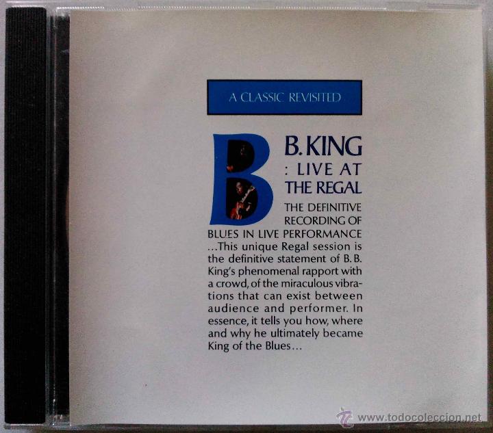 CDs de m&uacute;sica: BB KING, LIVE AT REGAL - CD - Foto 1
