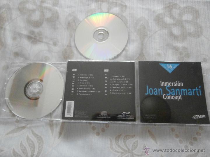 CDs de M&uacute;sica: JOAN SANMART 2 CD&acute;s INMERSION CONCEP -serie TALLER- GRABACION AGOSTO 1988- RARITE-JAZZ-ROCK