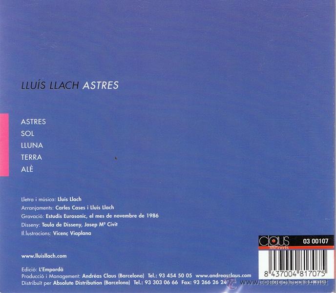 CDs de m&uacute;sica: CD LLU&Iacute;S LLACH ASTRES - Foto 2