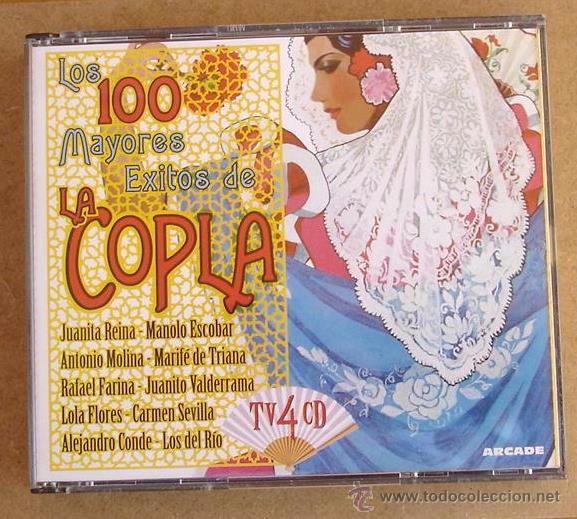 CDs de m&uacute;sica: LOS 100 MAYORES EXITOS DE LA COPLA - VARIOS (4 CD) 1998 - Foto 1