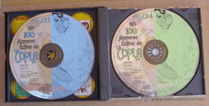 CDs de m&uacute;sica: LOS 100 MAYORES EXITOS DE LA COPLA - VARIOS (4 CD) 1998 - Foto 3