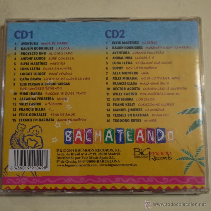 CDs de m&uacute;sica: BACHATEANDO - 100% VERSIONES ORIGINALES - 2 CDS 2004 - Foto 2