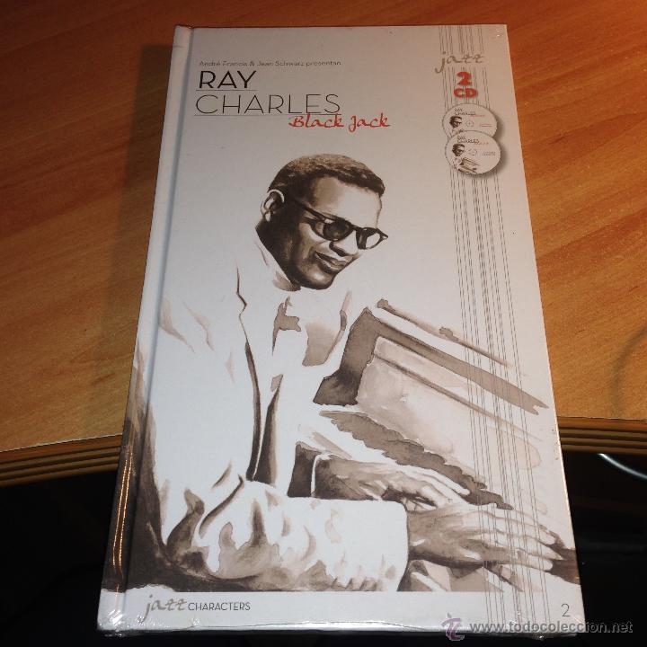 CDs de m&uacute;sica: RAY CHARLES (BLACK JACK) 2 CD BOOK PRECINTADO (AT) - Foto 1
