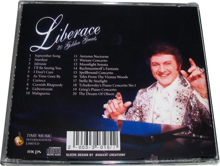 CDs de m&uacute;sica: CD LIBERACE - 20 GOLDEN GREATS - Foto 2