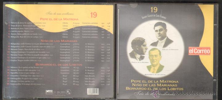 CD di Musica: PEPE EL DE LA MATRONA. NI&Ntilde;O DE LAS MARIANAS. BERNARDO EL DE LOS LOBITOS. N&ordm;19. CD-FLA-758
