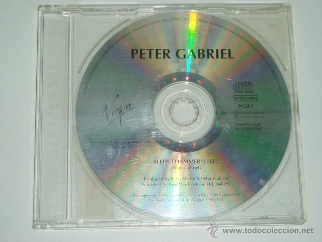 CDs de m&uacute;sica: PETER GABRIEL GENESIS CD SINGLE PROMO SLEDGEHAMMER - Foto 1